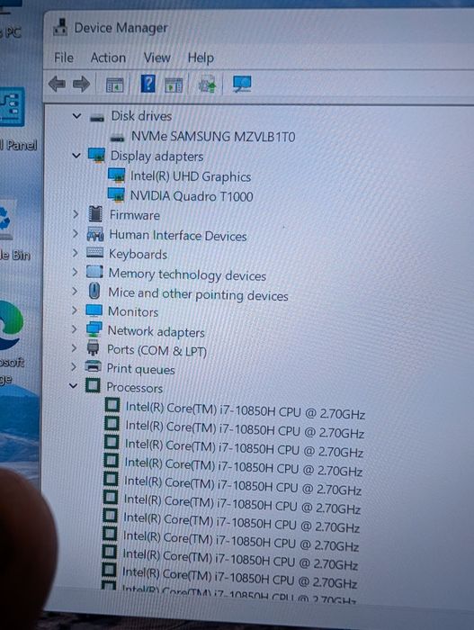 Dell Precision 5550 - i7 10850H | Nvidia T1000 | 16 GB RAM | 1TB SSD