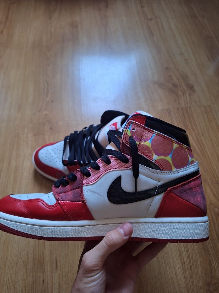 Papuci Air Jordan 1 spider-man across the spider-verse