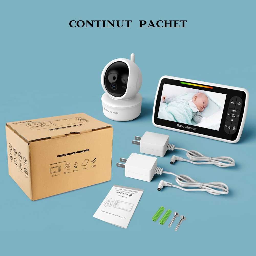 Baby Monitor cu Camera Video-Audio pentru bebelusi Wireless