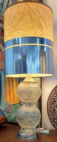 Lampa vintage - cristal italian handmade, ARGINT