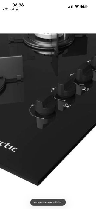 Plită pe gaz cu aprindere electrică artic