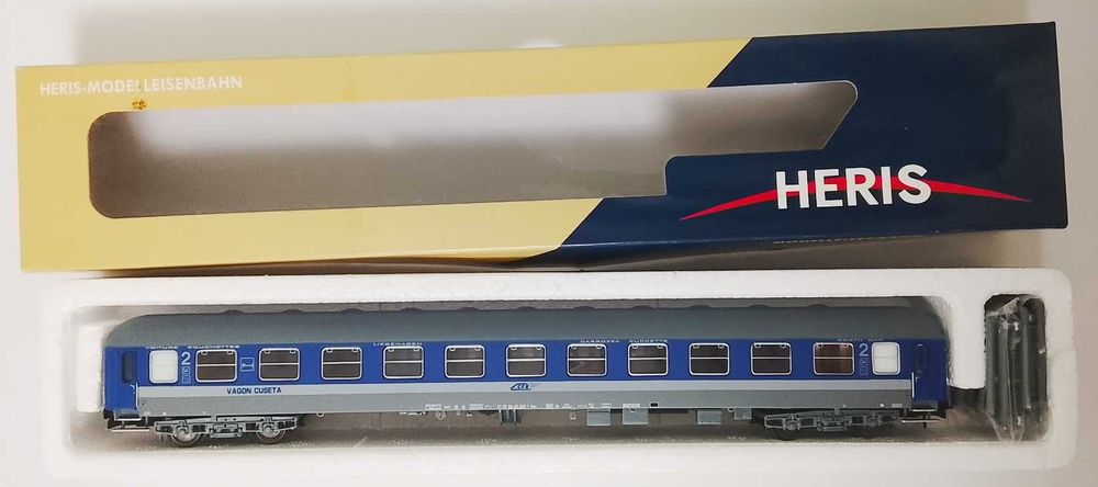 macheta vagon cuseta HERIS 17021-1 Tip Bcm, CFR, scară HO (1:87).