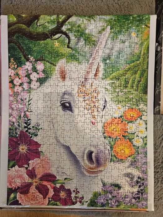 Ravensburger Brilliant Puzzle - Sparkling Unicorn, 500 piese