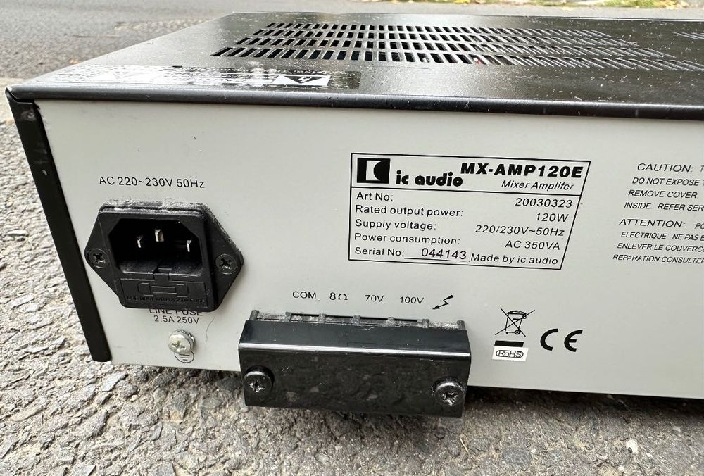 Mixer-Amplificator Linie Profesional IC Audio MX-AMP120E