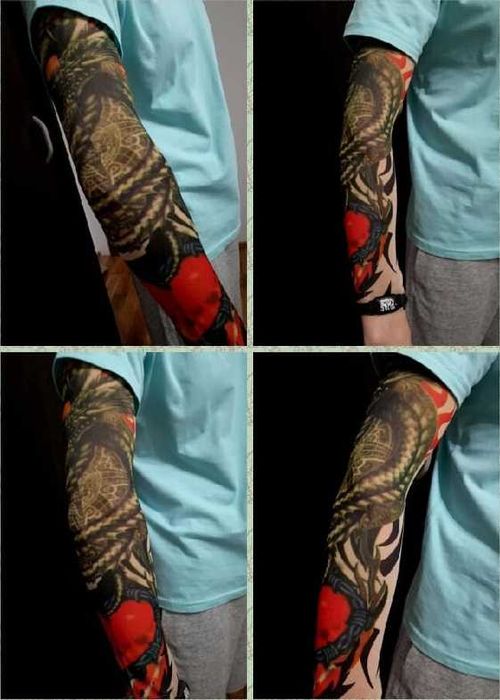 Maneca unisex tatuata/tatuaj 3D pentru maini, picioare diverse modele