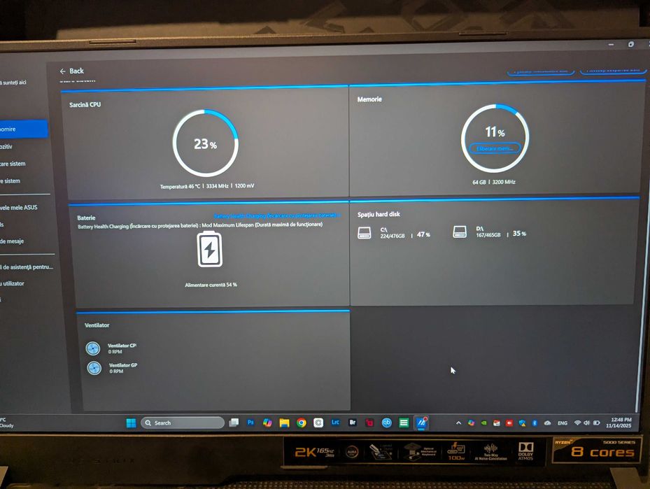 Vand ASUS ROG Strix SCAR 17 - 5800h, RTX 3060, 1tb, 64gb ram la cutie