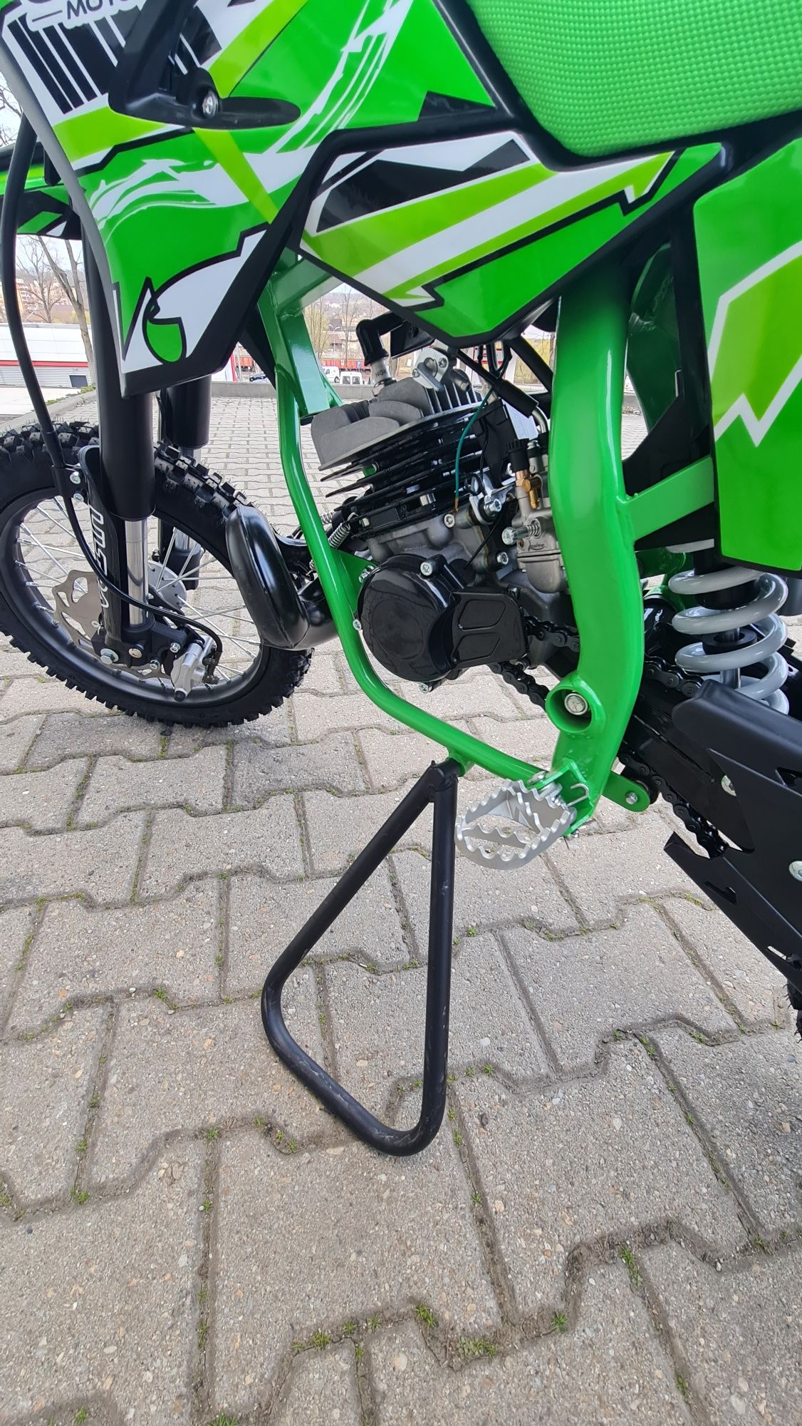 Cross Motocross 50cc 2 timpi Ultra Kickstart 14/12 Automat Verde