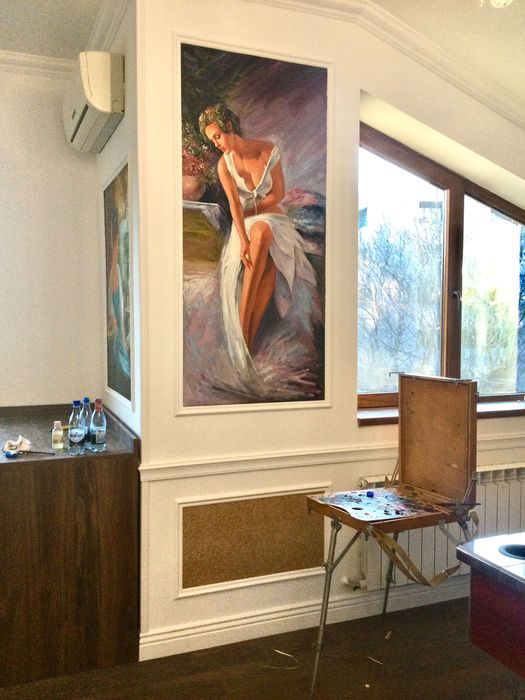 portete la comanda pictate manual,caricaturi( NU DIGITALE) ulei pinza