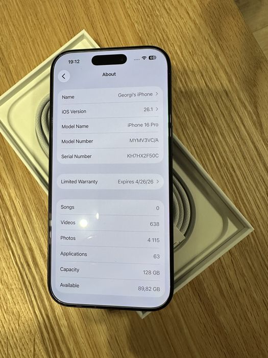 Iphone 16 pro 128 gb