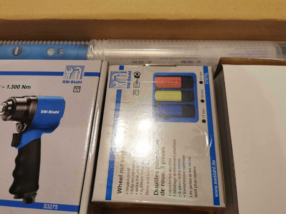 Set STAHL Germania NOU cheie dinamometrica + cheie impact + 3 piulite