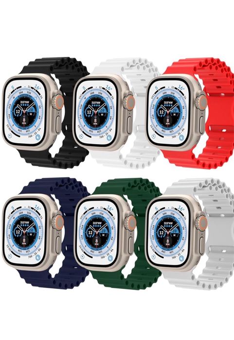 Curea Ocean Line Ceas Apple Watch ULTRA 11 10 9 8 7 SE Husa Incarcator