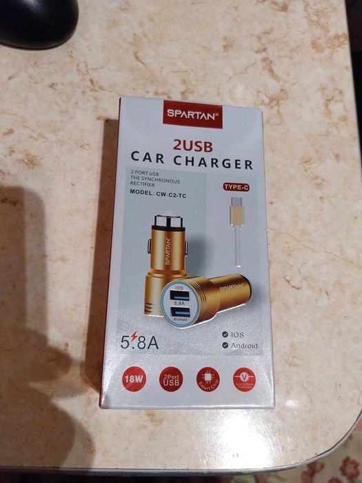 Incarcator auto include cablu USB C nou sigilat