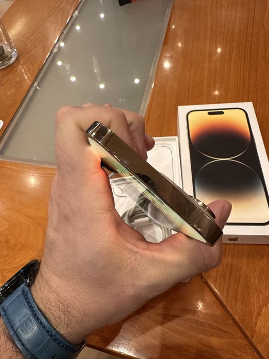 iPhone 14 Pro MAX 128GB GOLD с кутия и кабел 87% батерия