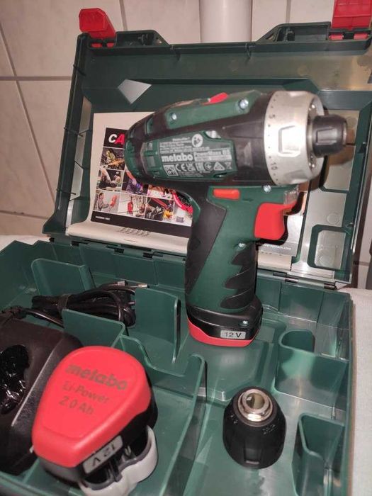 Metabo Set Filetanta 12 V, PowerMaxx baterii, încărcător, produs nou