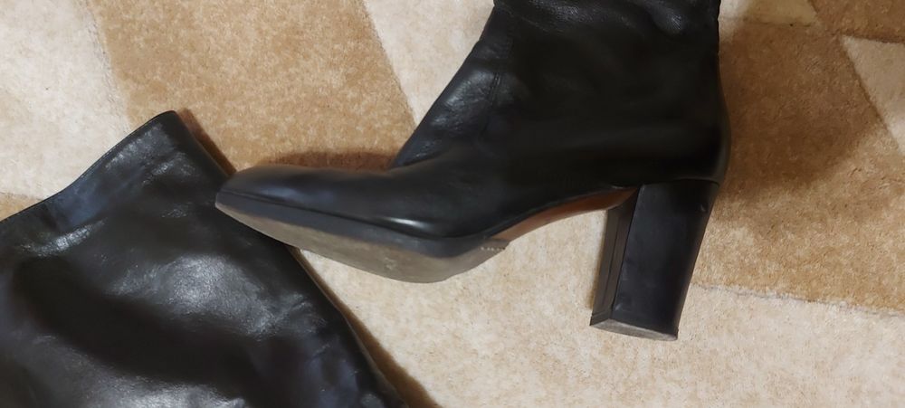 Geanta rosie piele NOUA, Cizme si pantofi de piele, mar 41