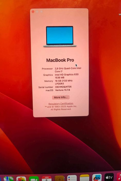 15' MacBook Pro A1707