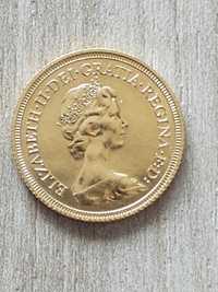 Monedă de aur Regina Elisabeta
