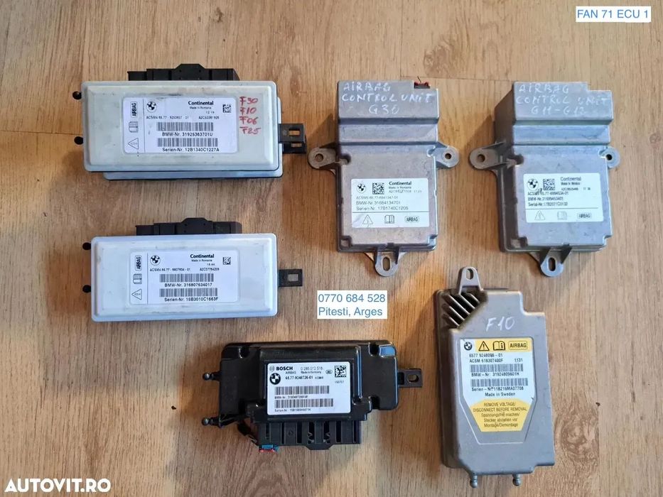 Calculator modul airbag bmw f30 f07 f10 f11 f06 f01 f25 f22 f32