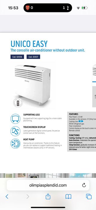 Olimpia Splendid Unico Easy – климатик без външно тяло!