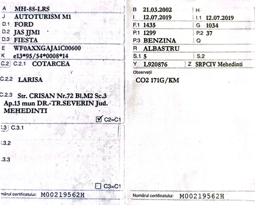 Vand ford fiesta pt tichet Rabla!
