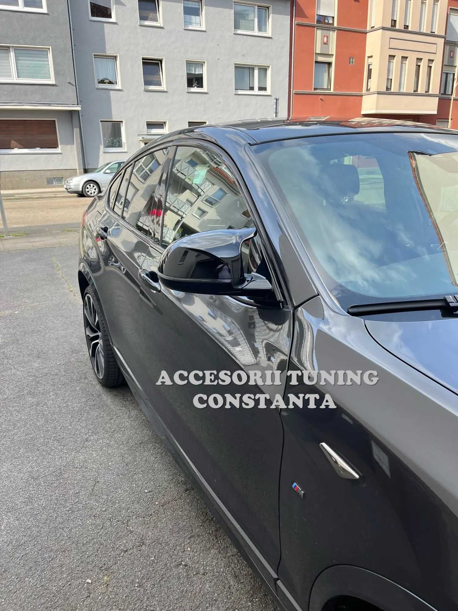 Capace Oglinzi Tip Batman BMW X3 F25 X4 F26 X5 F15 X6 F16 Negru Lucios