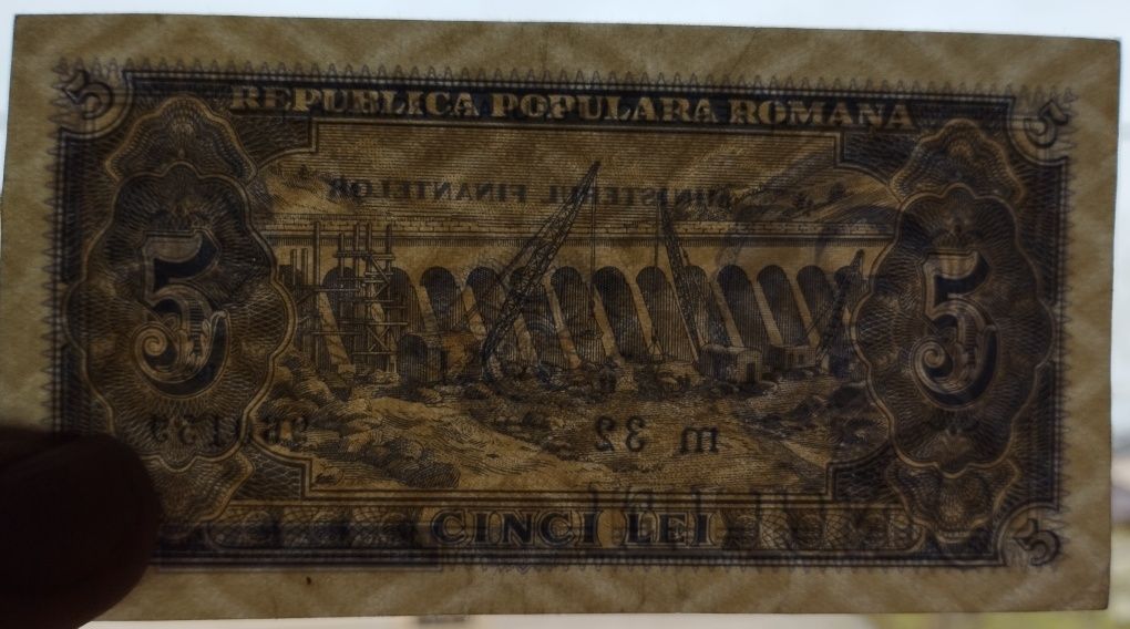 România -5lei 1952-Republica Populară Română