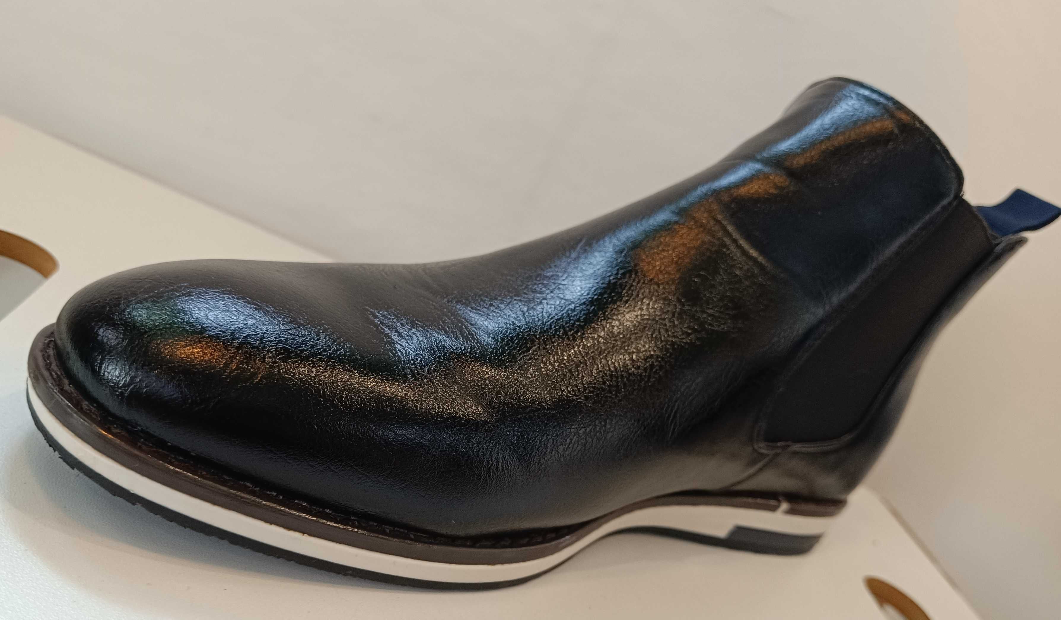 Ghete chelsea 42 42.5 premium French Connection NOI piele naturala