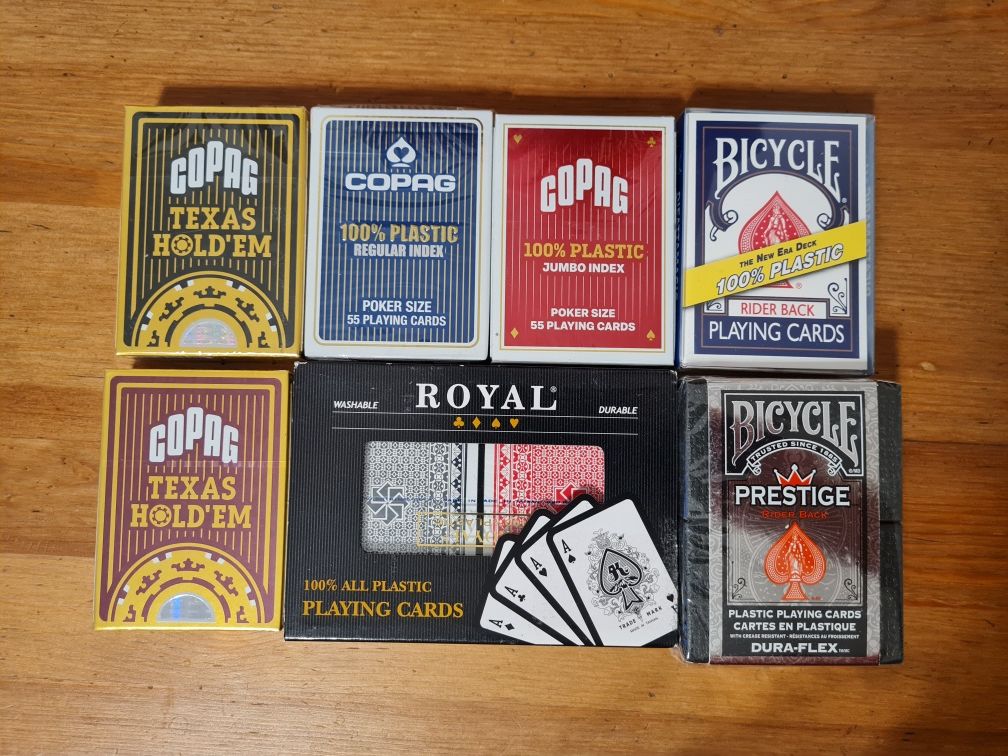 Carti  de joc Poker plastic Copag si Bicycle