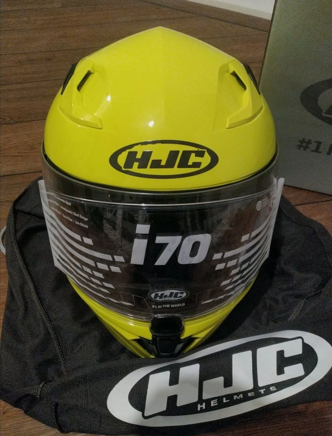 HJC I70 Fluo Yellow размер L