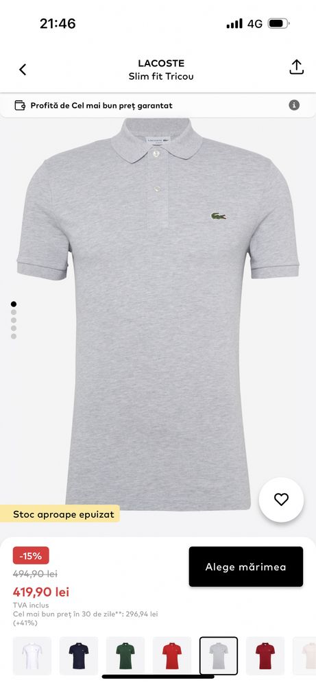 Tricouri Originale Gant , Lacoste , Tommy