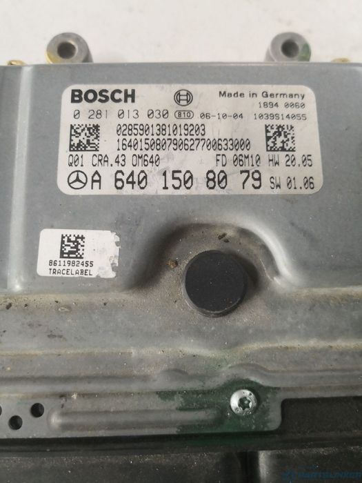Calculator ECU MERCEDES-BENZ B-CLASS (W245) [ 2005 - 2011 ] B 180 CDI (OM 640.940) 80KW|109HP BOSCH 0281013030 OEM A6401508079