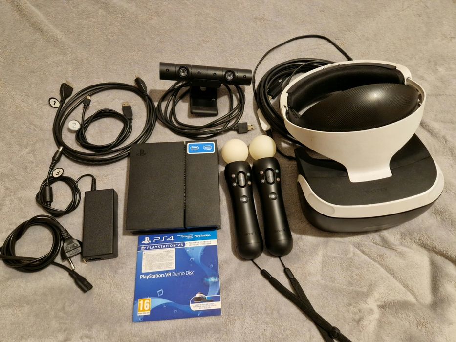 Playstation VR cu toate accesoriile și CD jocuri