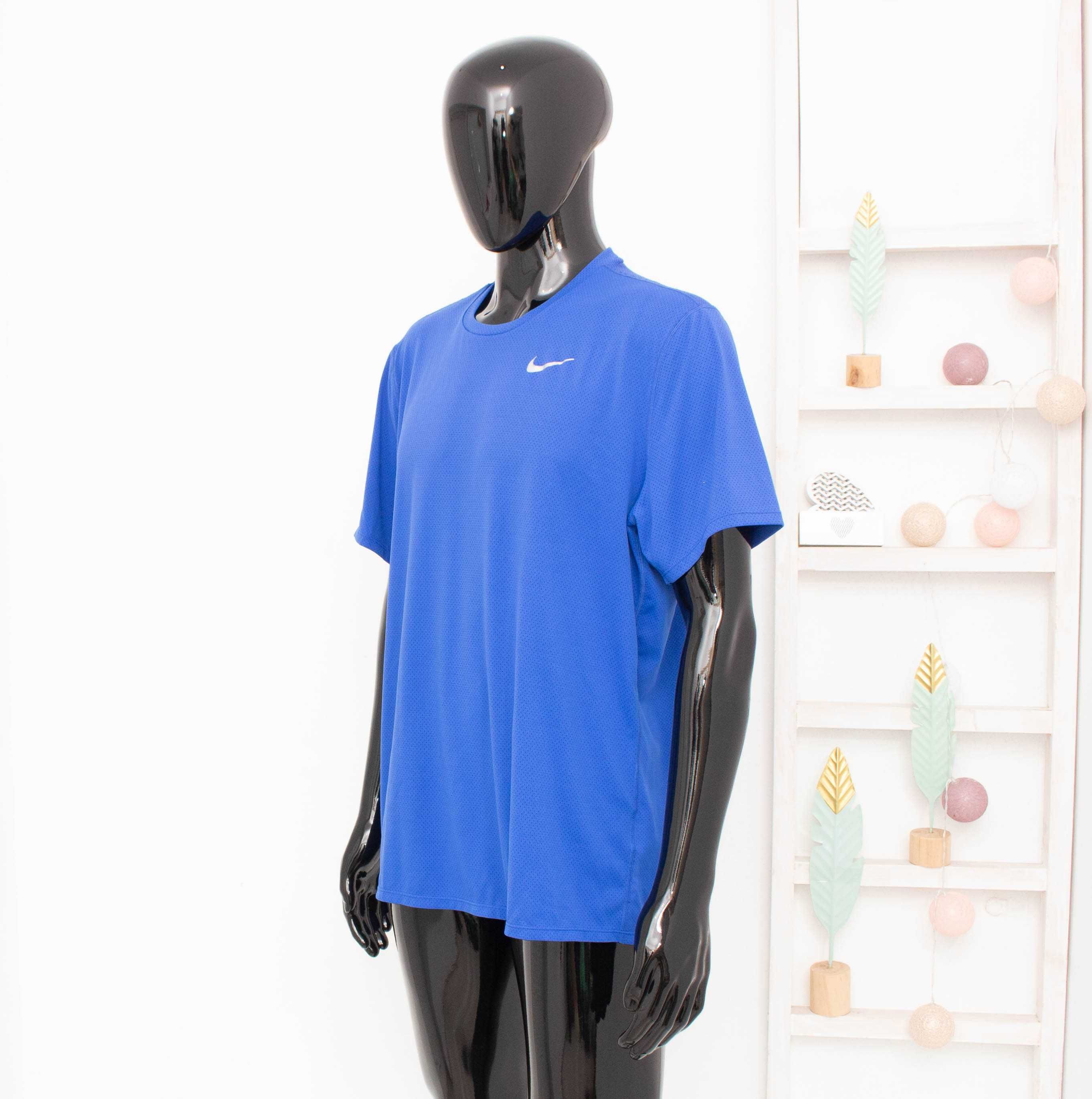 Nike Running оригинална мъжка тениска за спорт и бягане синя XL