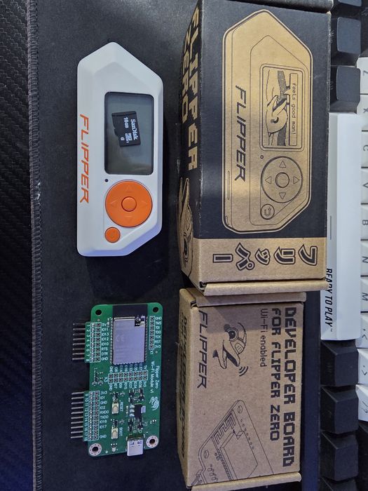 Flipper Zero + Developer board + memory card