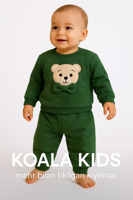 Koala kids sifatli yumshoq qalin hamyonbop