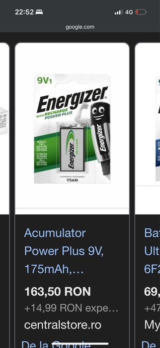 Vand incarcator baterii de 9v