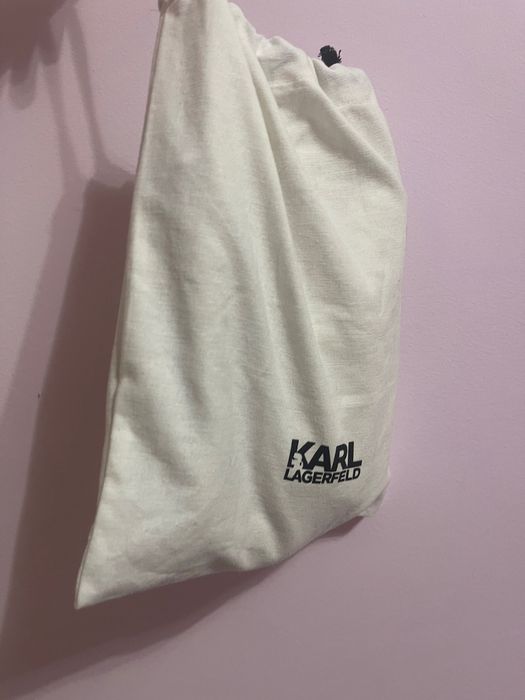 Дамска чанта Karl Lagerfeld напукана кожа