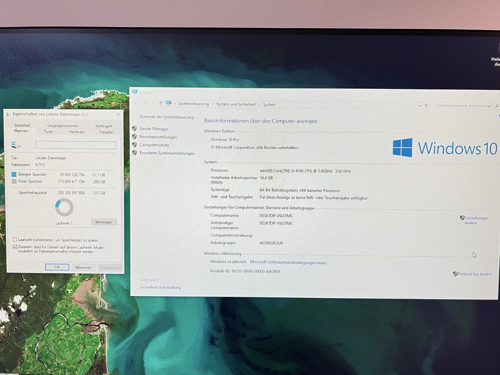 Dell Optiplex 9020 RAM:16GB 256GB DELL S2721NX Canon Pixma Hamma