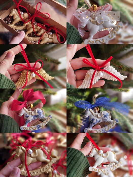 Продам новогодние ёлочные подвесы ручной работы