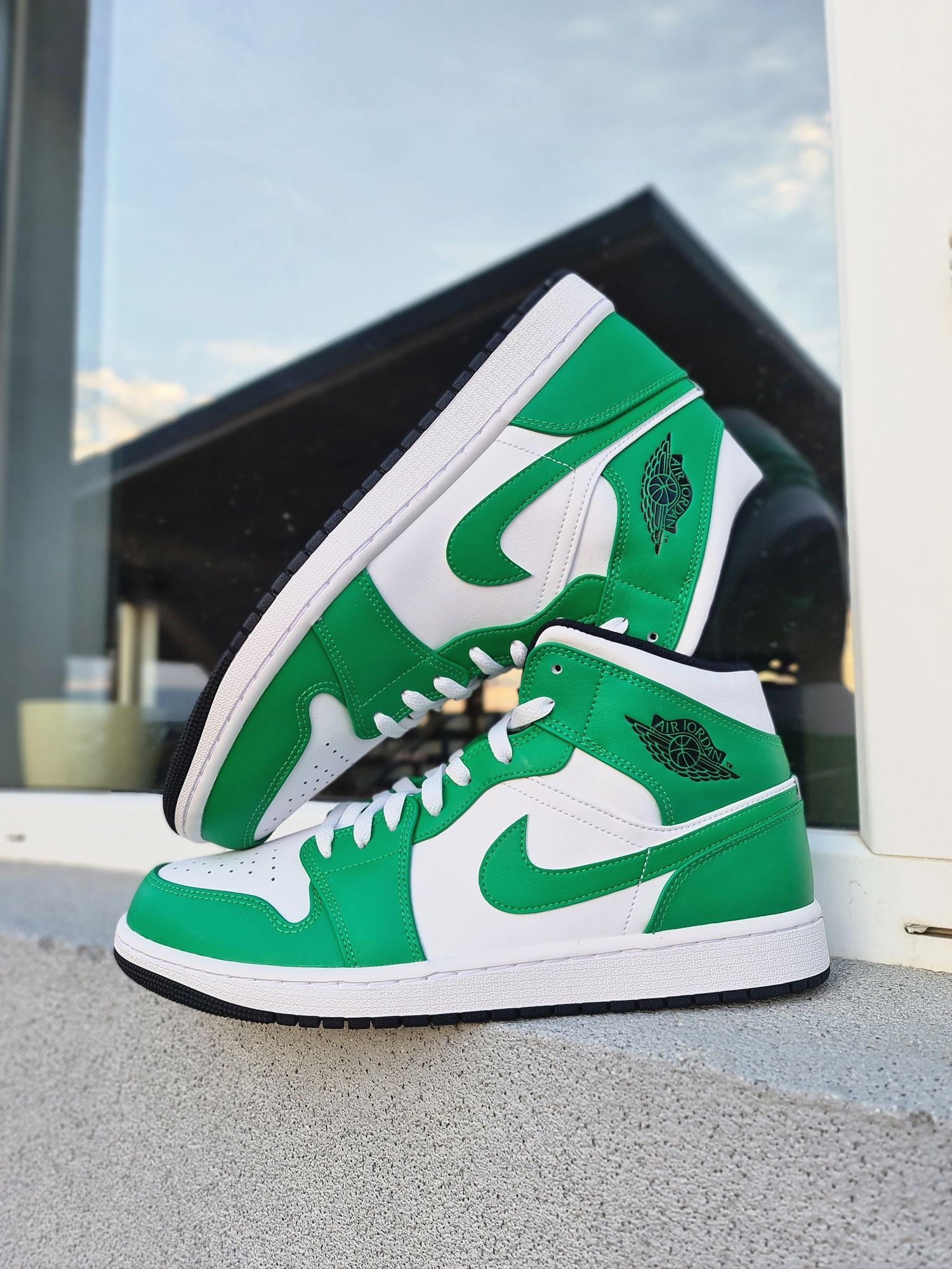 Jordan 1 Mid Lucky Green(44.5-45)