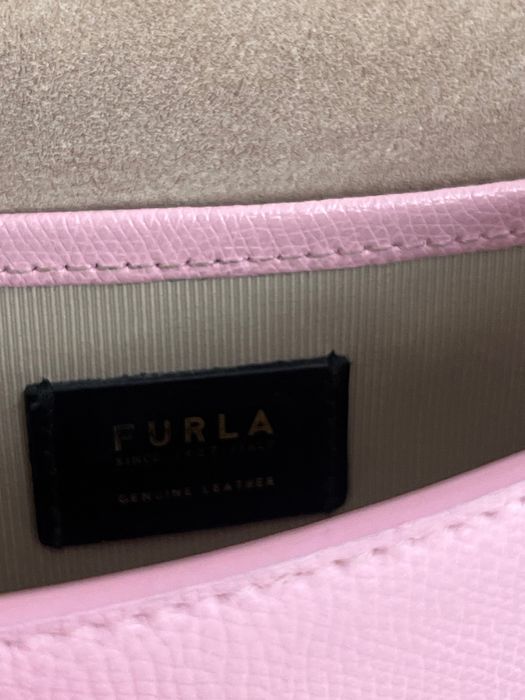 Geantă Furla 1927 Crossbody roz blush – piele naturală