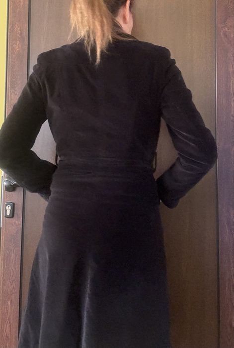 Манто дамско черно