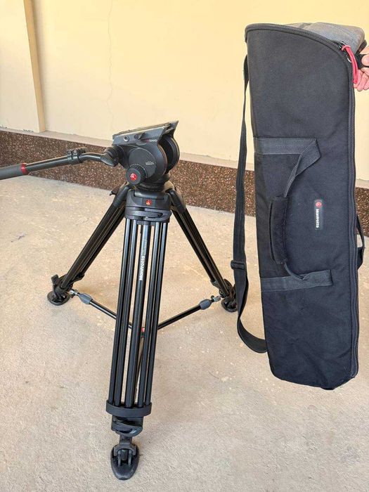 Manfrotto 546B 504HD Fluid Video Head  Aluminum Tripod