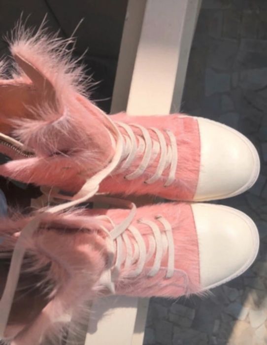 Rick owens pink boots