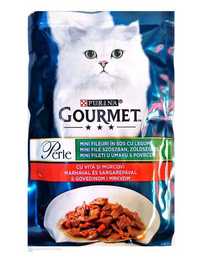 Nou Hrana umeda pentru pisici Gourmet Perle Mini Fileuri 85g