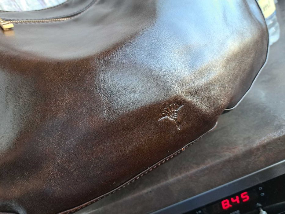 дамска чанта,Joop кафява кожена торба-естествена кожа