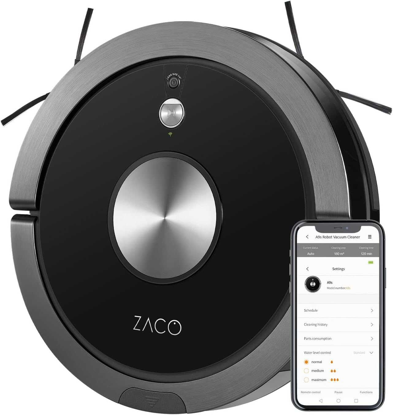 Aspirator robot Zaco A9s Pro, Aplicatie telefon, Wifi, Alexa, garantie