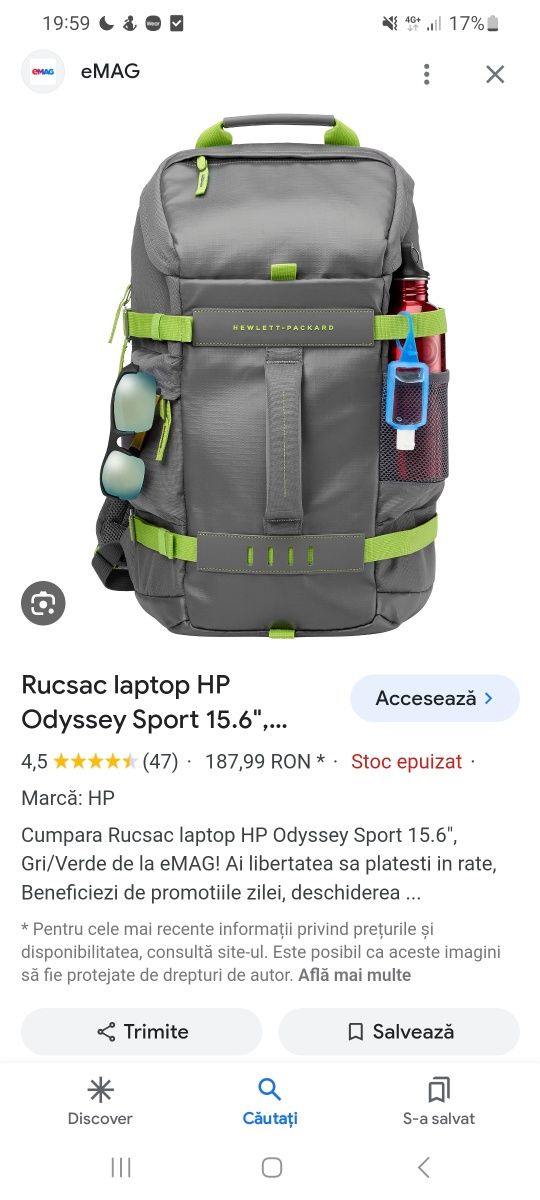 Ghiozdan/ rucsac laptop Hewlett Packard