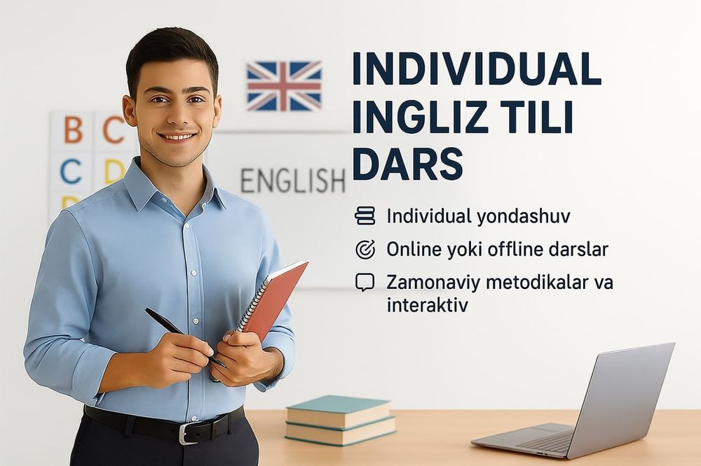 Ingliz tilidan individual darsi, bolalar uchun
