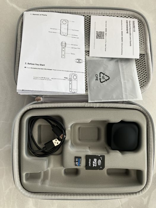 Insta360 X3 Bundle + Bullet Time + 64GB SD Card